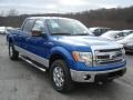 2013 Blue Flame Metallic Ford F150 XLT SuperCrew 4x4  photo #2