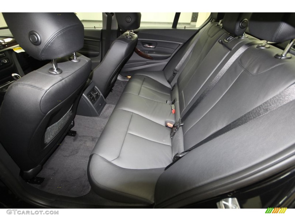 Black Interior 2013 BMW 3 Series 335i Sedan Photo #73561303