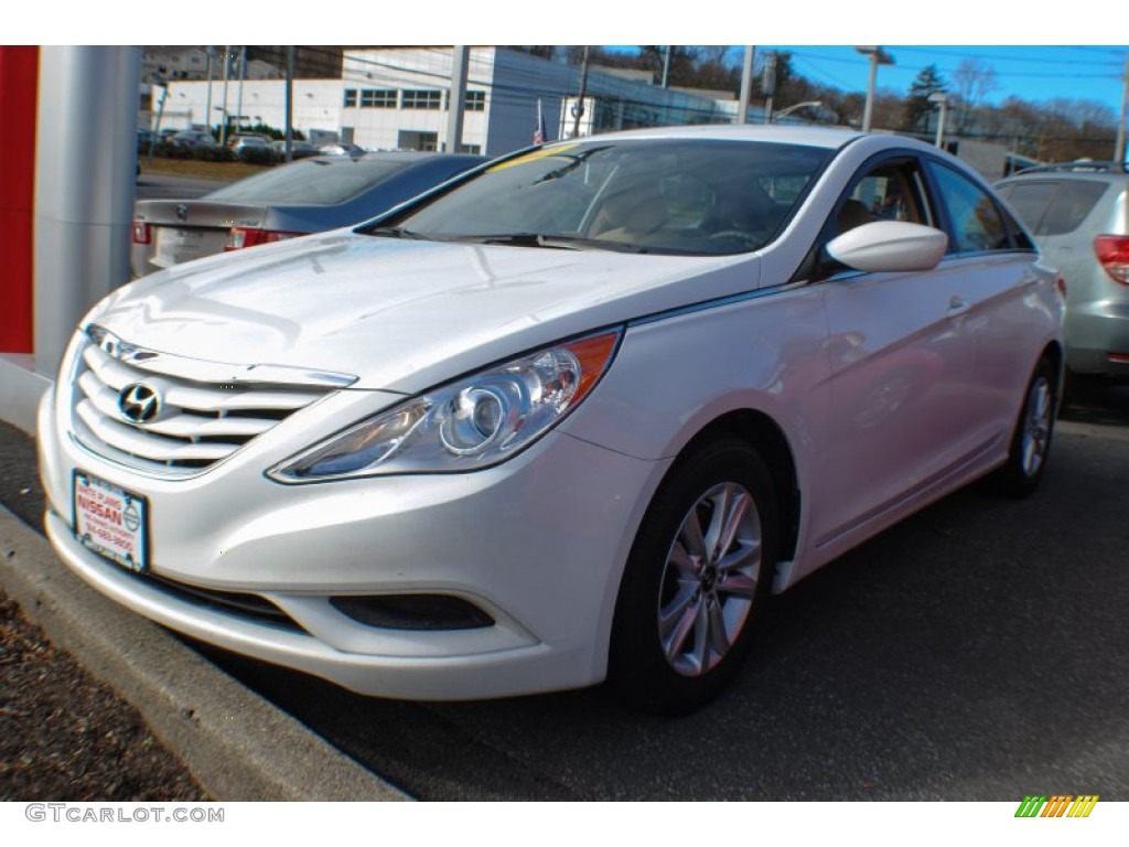 2011 Sonata GLS - Pearl White / Camel photo #1