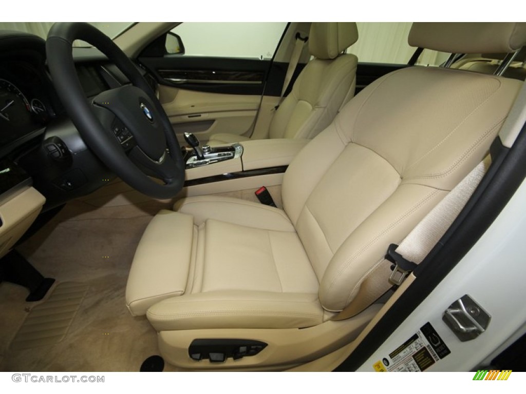 2013 7 Series 740Li Sedan - Alpine White / Veneto Beige photo #3