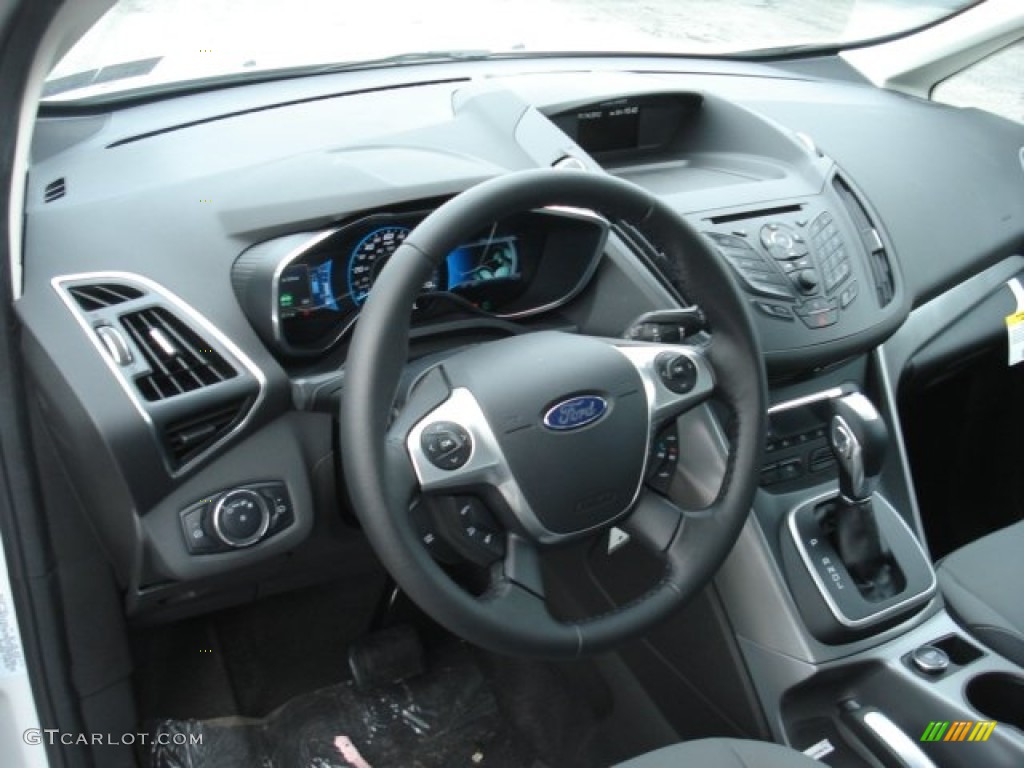2013 Ford C-Max Hybrid SE Charcoal Black Dashboard Photo #73562503