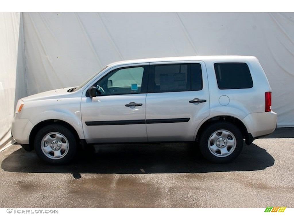Alabaster Silver Metallic 2013 Honda Pilot LX 4WD Exterior Photo #73563206