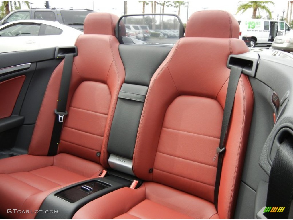 Red/Black Interior 2013 Mercedes-Benz E 350 Cabriolet Photo #73565069