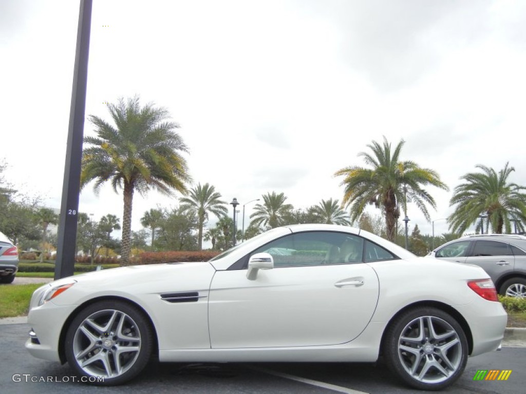 2013 SLK 250 Roadster - Diamond White Metallic / Sahara Beige photo #2