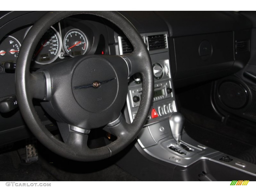 2007 Chrysler Crossfire Roadster Dark Slate Gray Steering Wheel Photo #73565276