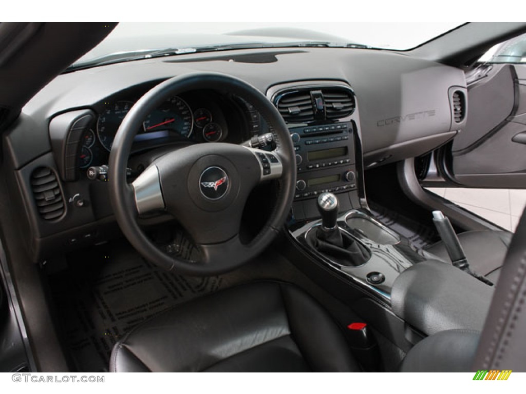 2011 Chevrolet Corvette Coupe Ebony Black Dashboard Photo #73565657
