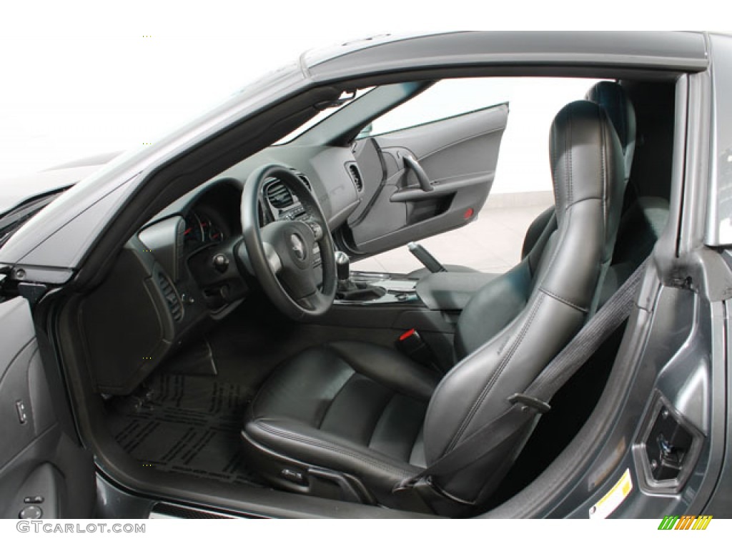 Ebony Black Interior 2011 Chevrolet Corvette Coupe Photo #73565856