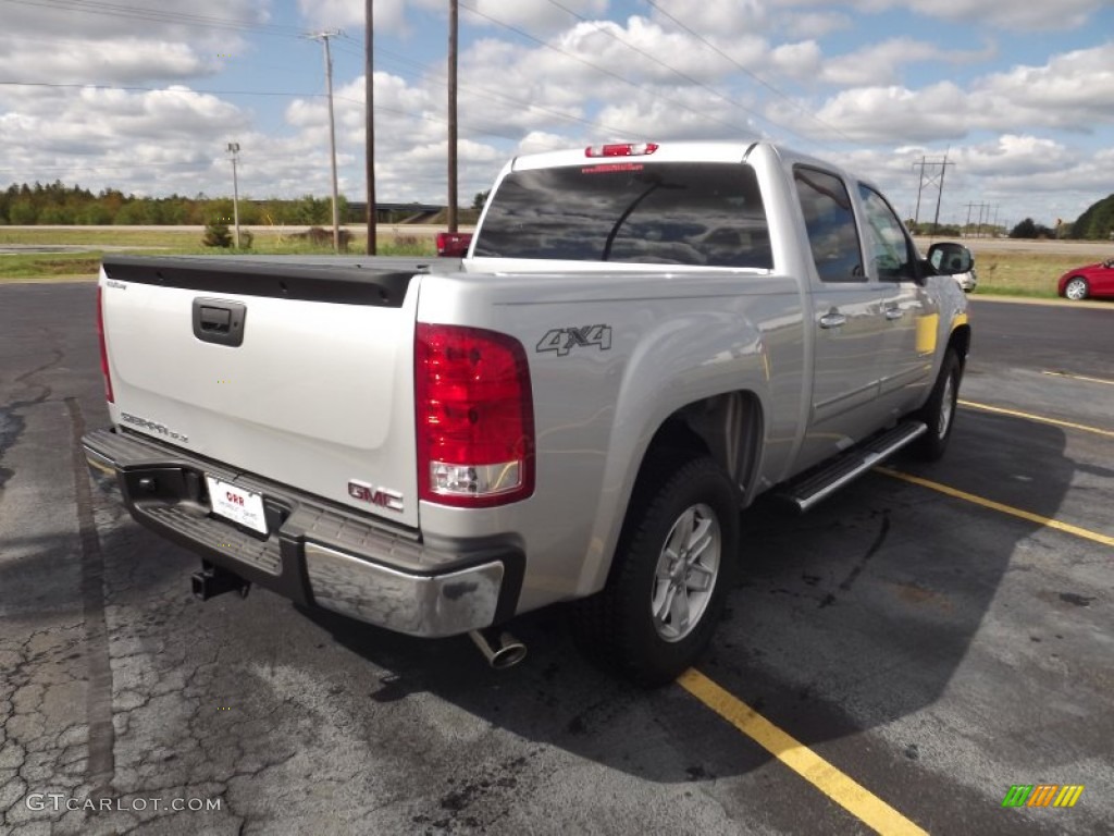 2012 Sierra 1500 SLE Crew Cab 4x4 - Quicksilver Metallic / Ebony photo #5