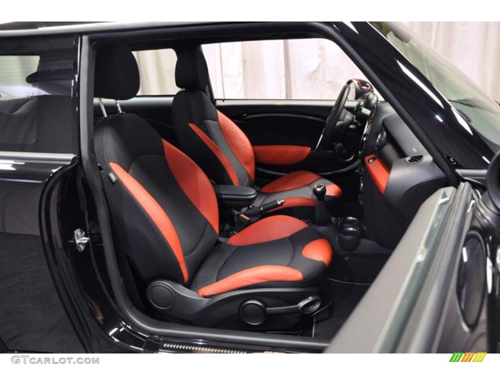 Rooster Red/Carbon Black Interior 2012 Mini Cooper John Cooper Works Hardtop Photo #73566927
