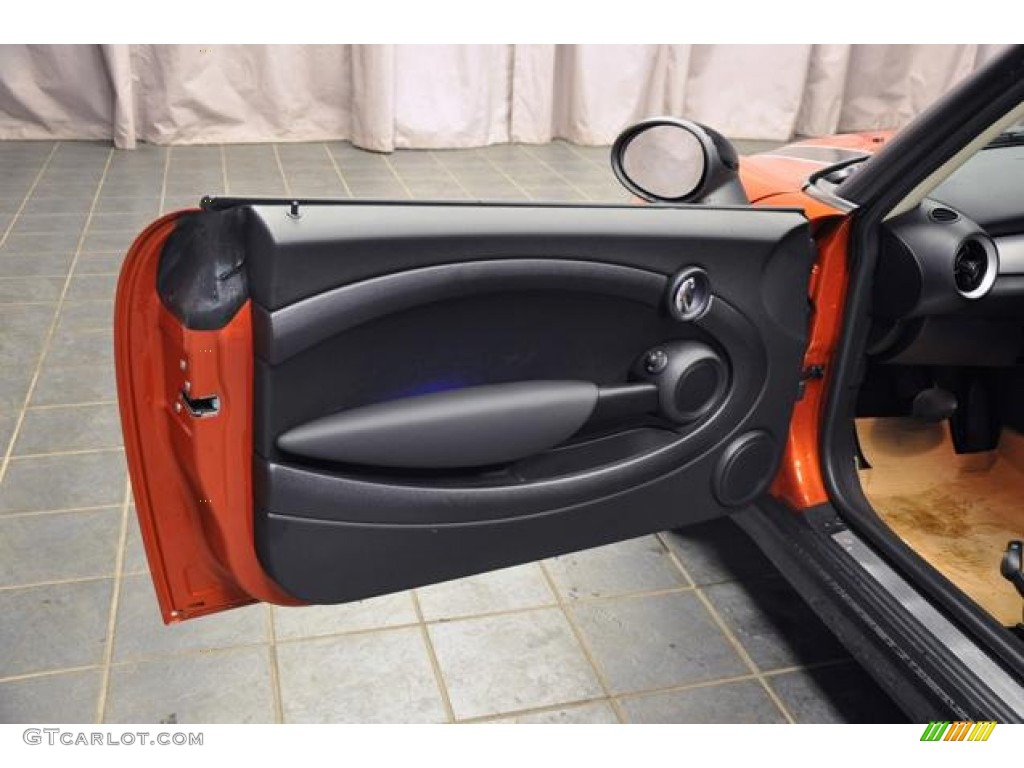 2013 Mini Cooper Hardtop Carbon Black Door Panel Photo #73567775