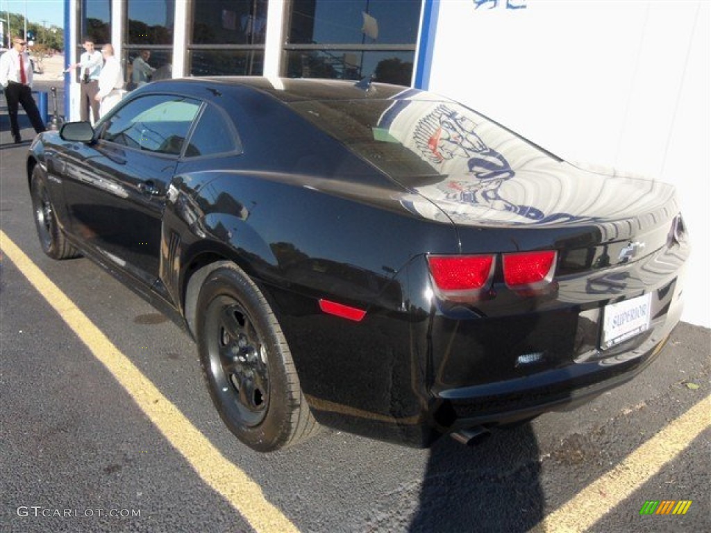 2011 Camaro LS Coupe - Black / Black photo #7