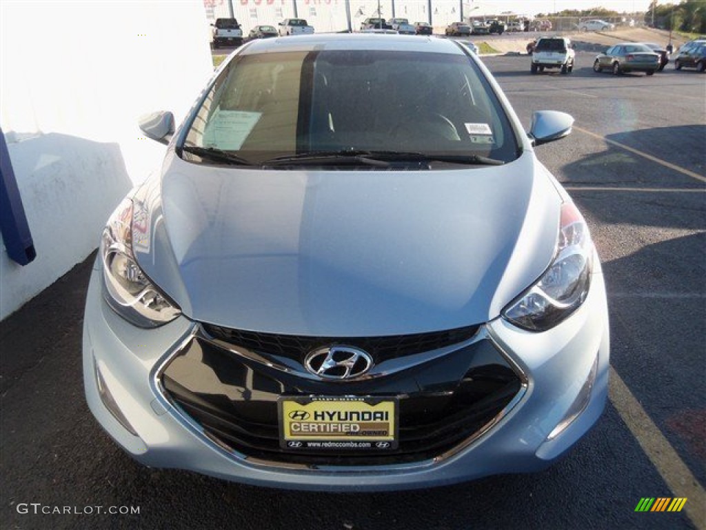 2013 Elantra Coupe SE - Blue Sky Metallic / Gray photo #2