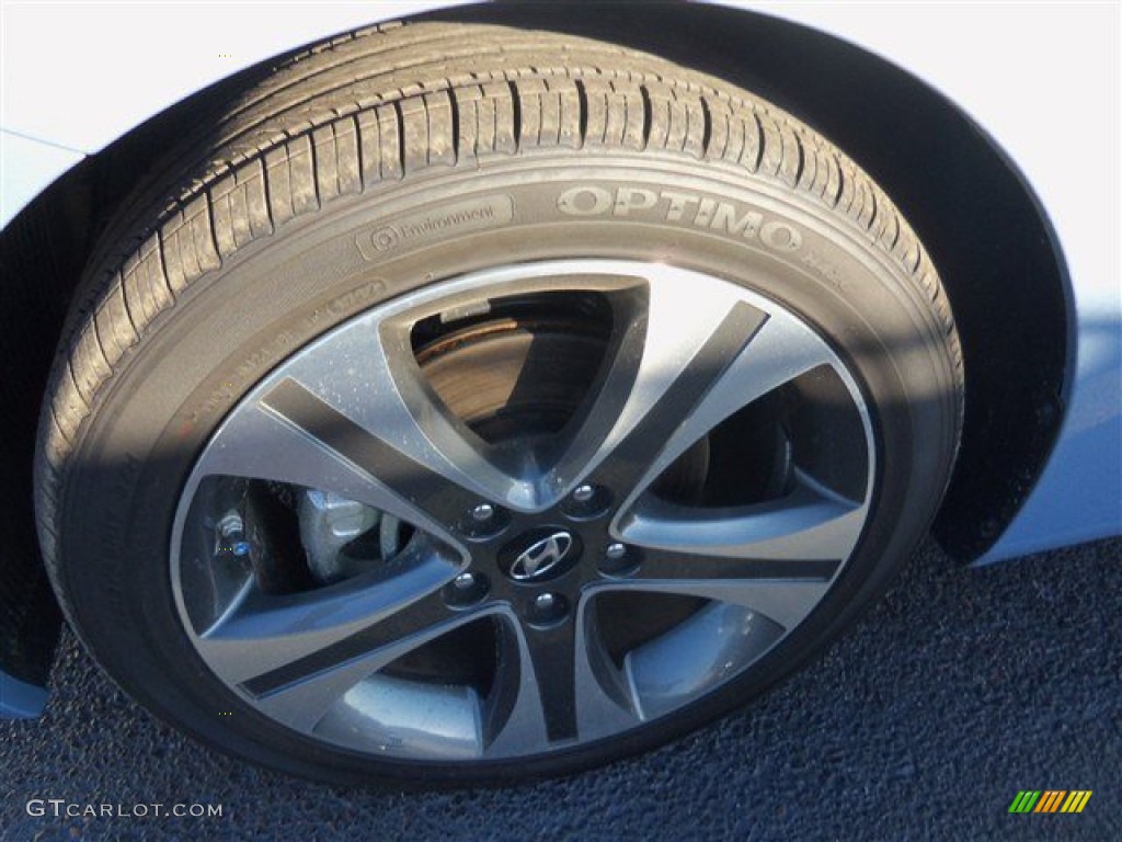 2013 Elantra Coupe SE - Blue Sky Metallic / Gray photo #3