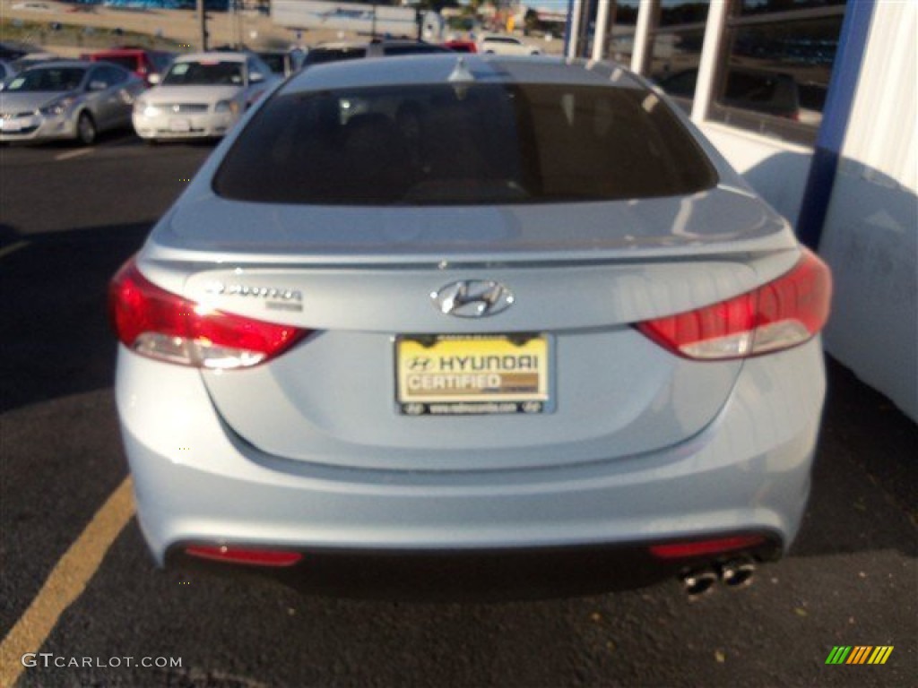 2013 Elantra Coupe SE - Blue Sky Metallic / Gray photo #6