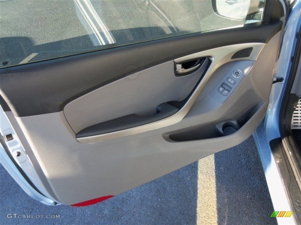2013 Elantra Coupe SE - Blue Sky Metallic / Gray photo #7