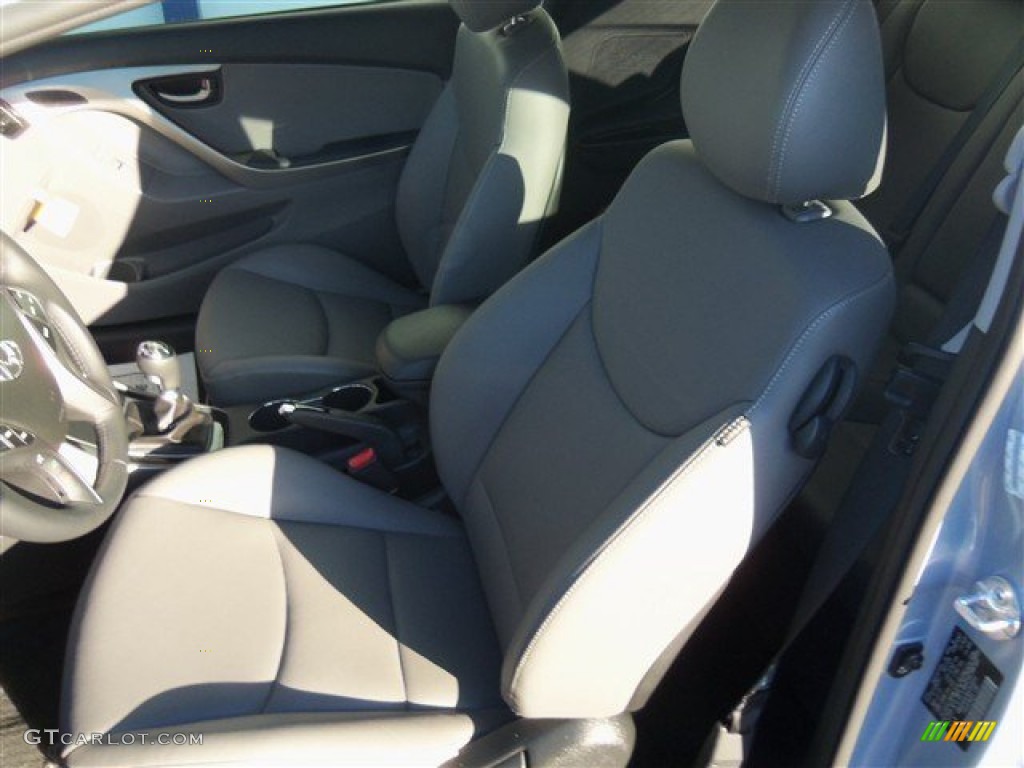 2013 Elantra Coupe SE - Blue Sky Metallic / Gray photo #9