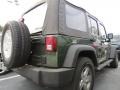 2009 Jeep Green Metallic Jeep Wrangler Unlimited X  photo #3