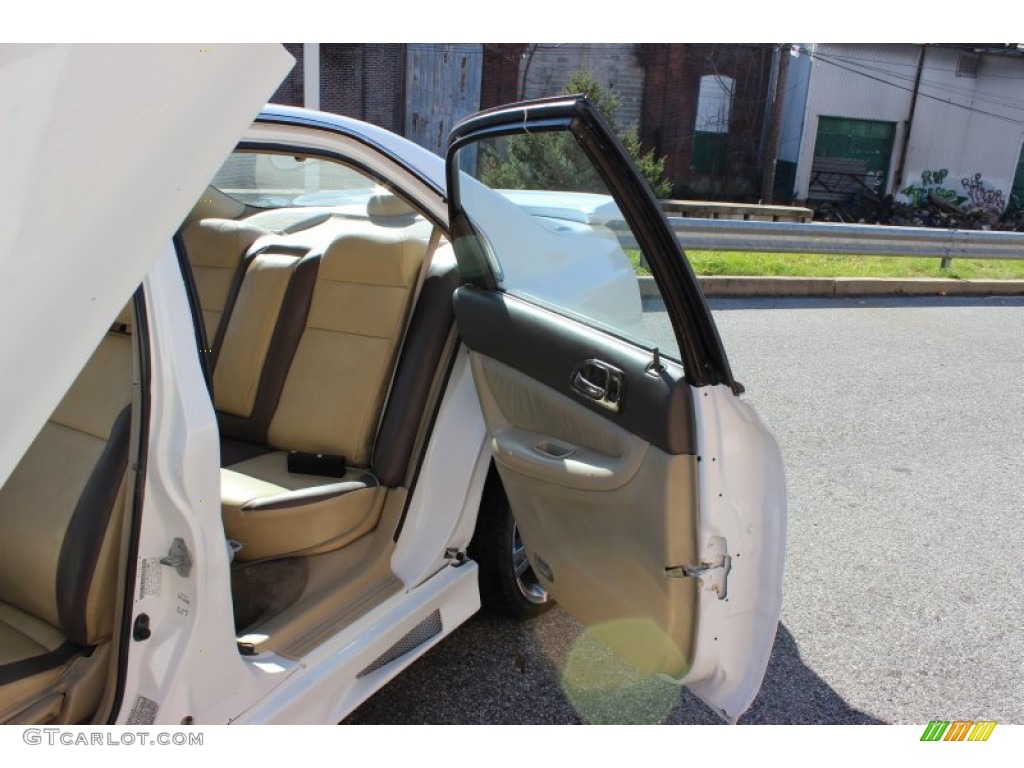 1995 Accord EX Sedan - Frost White / Beige photo #4