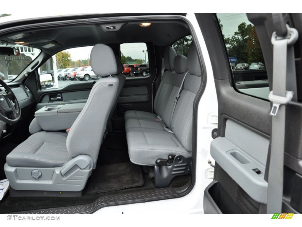 Steel Gray Interior 2012 Ford F150 XLT SuperCab Photo #73572716