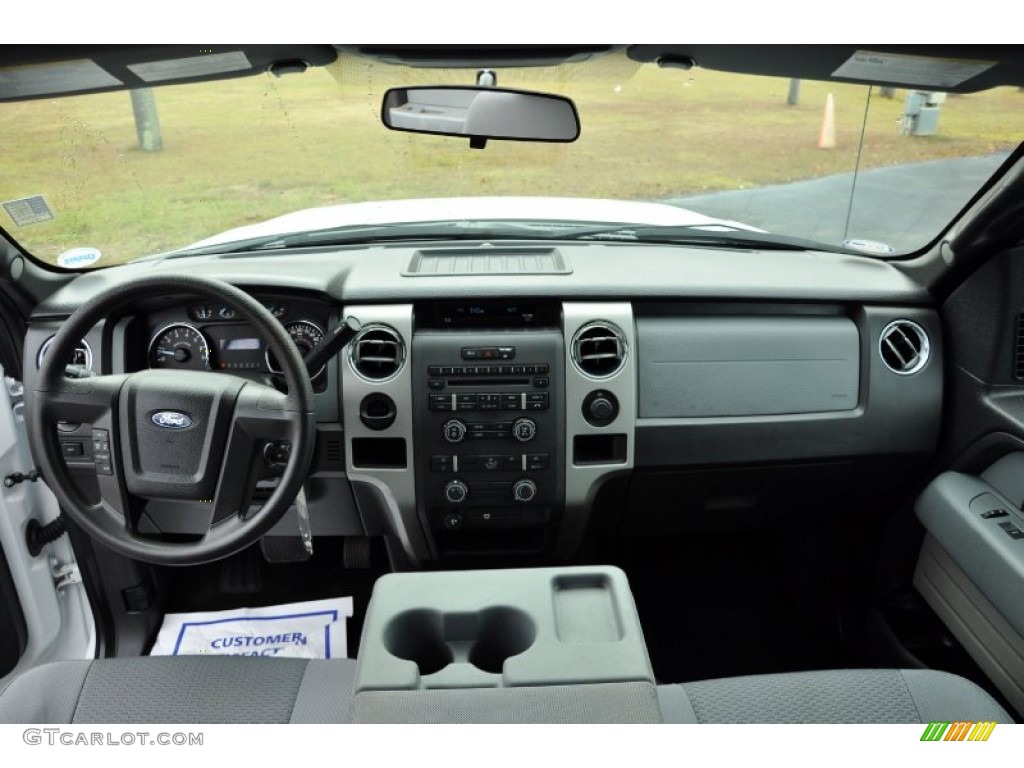 2012 Ford F150 XLT SuperCab Steel Gray Dashboard Photo #73572729