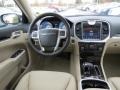 2013 Chrysler 300 Black/Light Frost Beige Interior Dashboard Photo