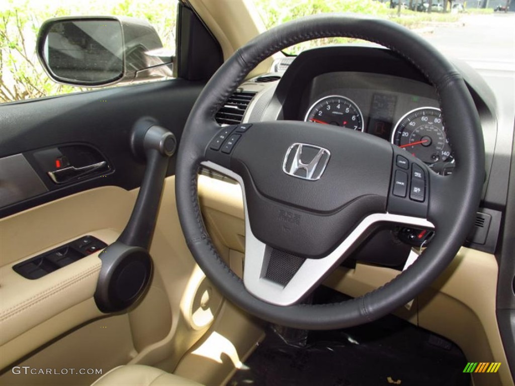 2011 Honda CR-V EX-L Ivory Steering Wheel Photo #73573703