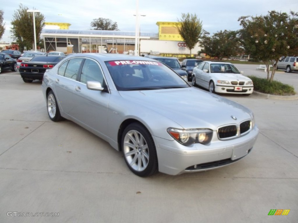 2005 7 Series 745i Sedan - Titanium Silver Metallic / Basalt Grey/Flannel Grey photo #2