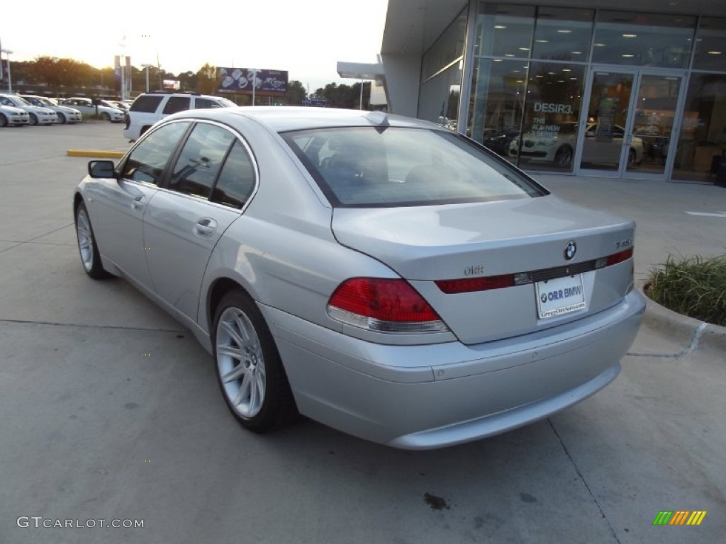 2005 7 Series 745i Sedan - Titanium Silver Metallic / Basalt Grey/Flannel Grey photo #4