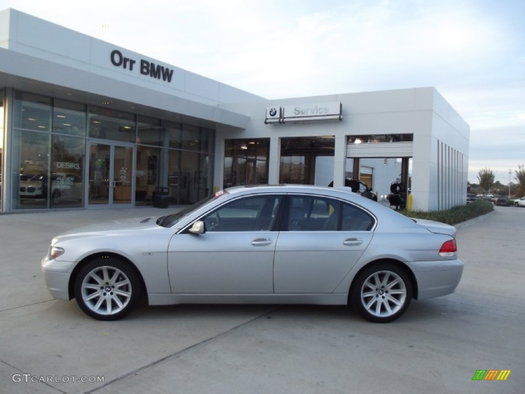 2005 7 Series 745i Sedan - Titanium Silver Metallic / Basalt Grey/Flannel Grey photo #5