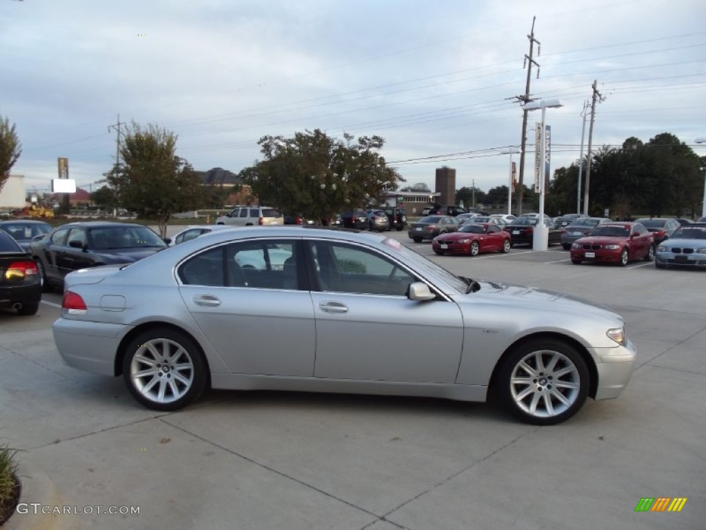 2005 7 Series 745i Sedan - Titanium Silver Metallic / Basalt Grey/Flannel Grey photo #6