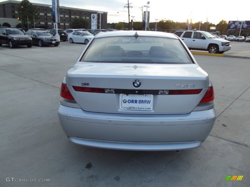 2005 7 Series 745i Sedan - Titanium Silver Metallic / Basalt Grey/Flannel Grey photo #8