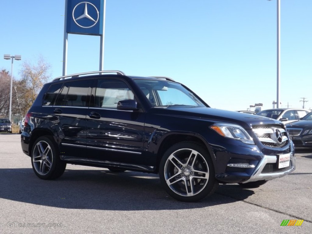 2013 GLK 350 4Matic - Lunar Blue Metallic / Grey/Black photo #3