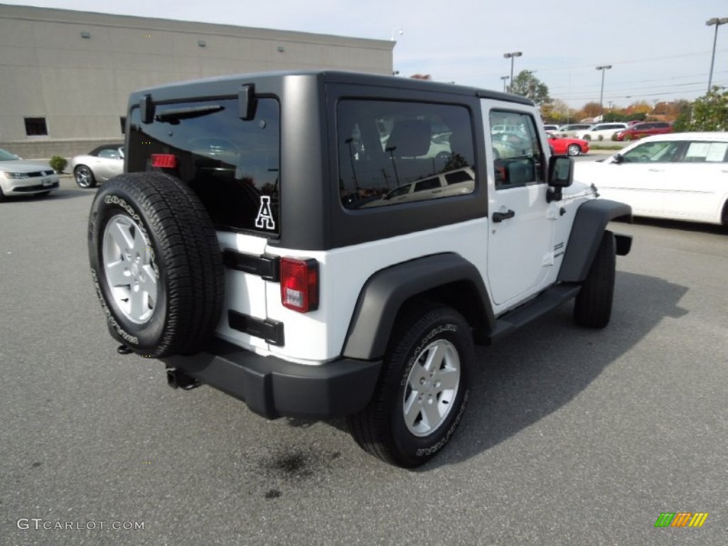 2012 Wrangler Sport S 4x4 - Bright White / Black photo #5