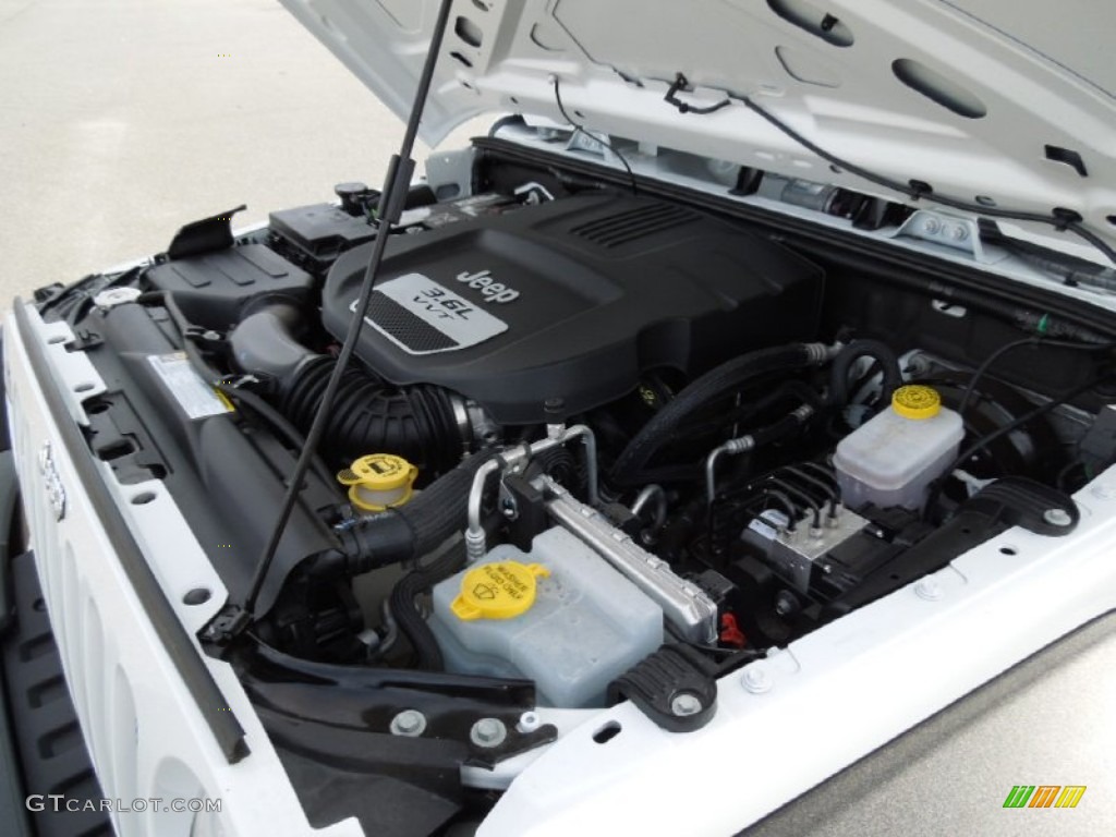 2012 Jeep Wrangler Sport S 4x4 3.6 Liter DOHC 24-Valve VVT Pentastar V6 Engine Photo #73576154
