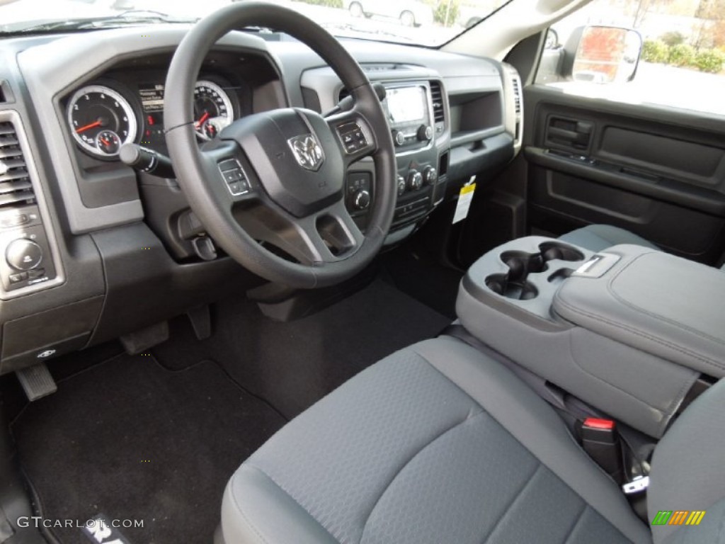 Black/Diesel Gray Interior 2013 Ram 1500 Express Quad Cab 4x4 Photo #73576736