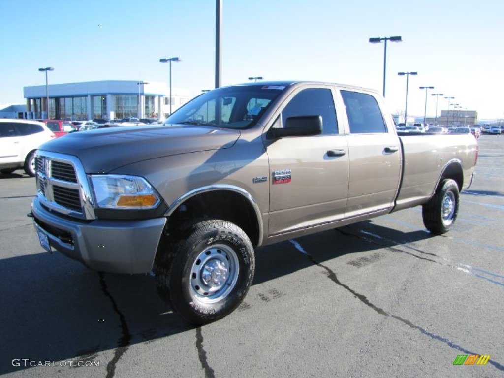 2010 Ram 2500 ST Crew Cab 4x4 - Austin Tan Pearl / Dark Slate/Medium Graystone photo #3