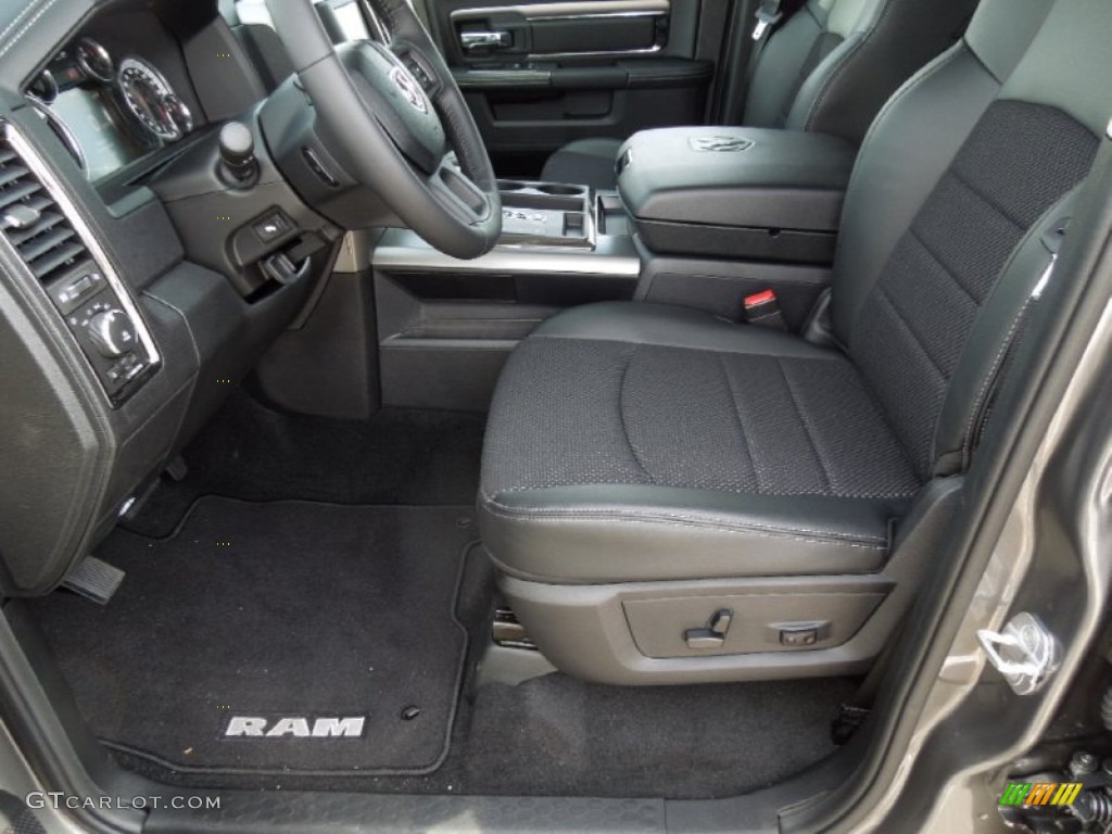 Black Interior 2013 Ram 1500 Sport Crew Cab Photo #73576850