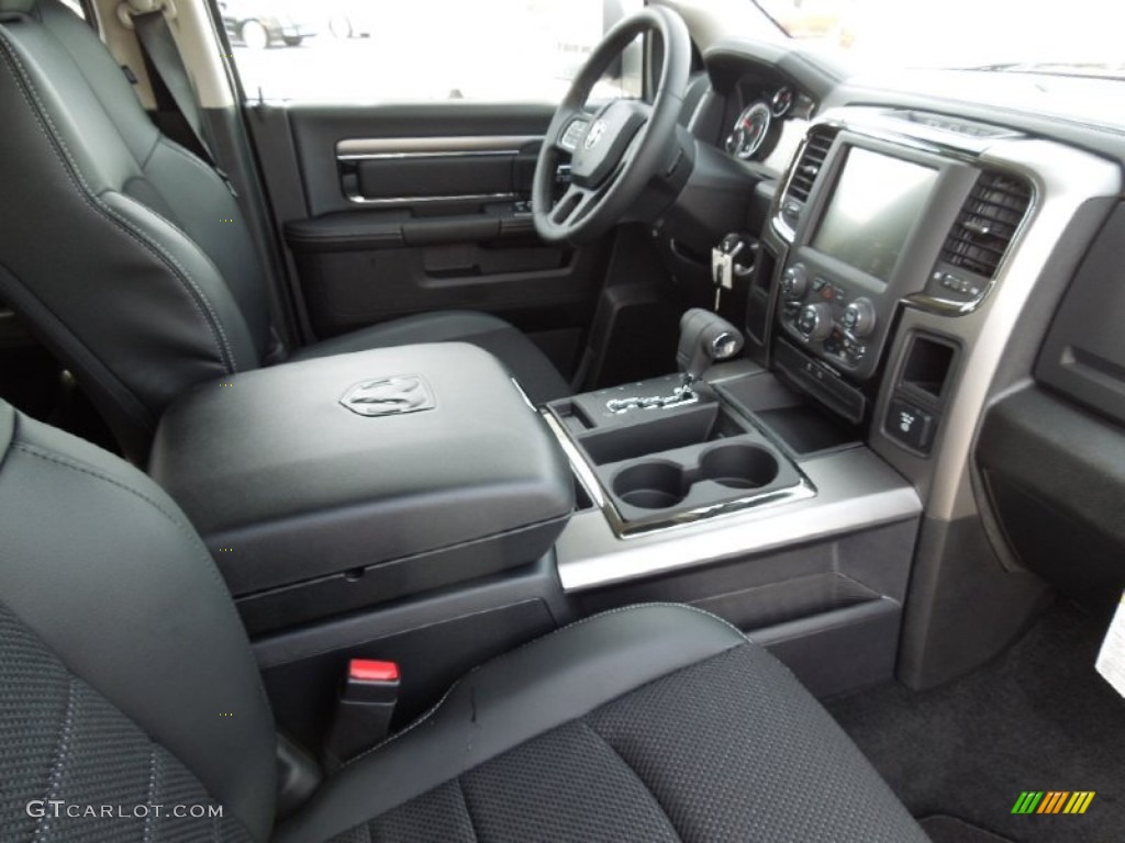 Black Interior 2013 Ram 1500 Sport Crew Cab Photo #73577027