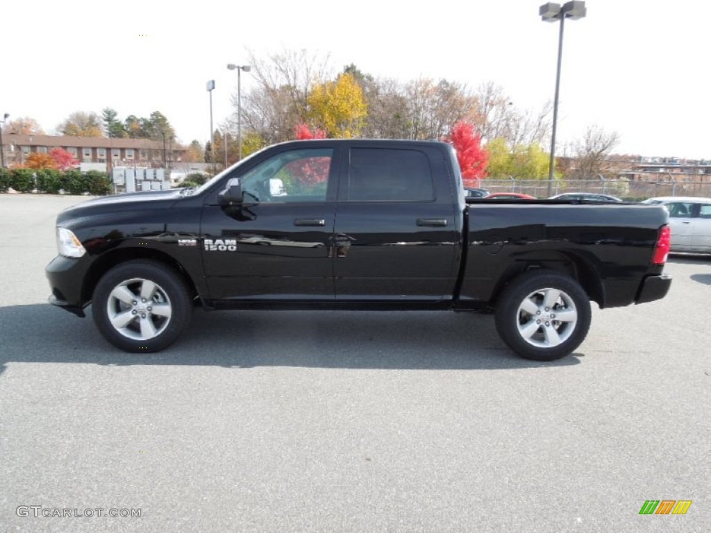 Black 2013 Ram 1500 Express Crew Cab 4x4 Exterior Photo #73577642