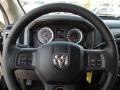 Black/Diesel Gray 2013 Ram 1500 Express Crew Cab 4x4 Steering Wheel