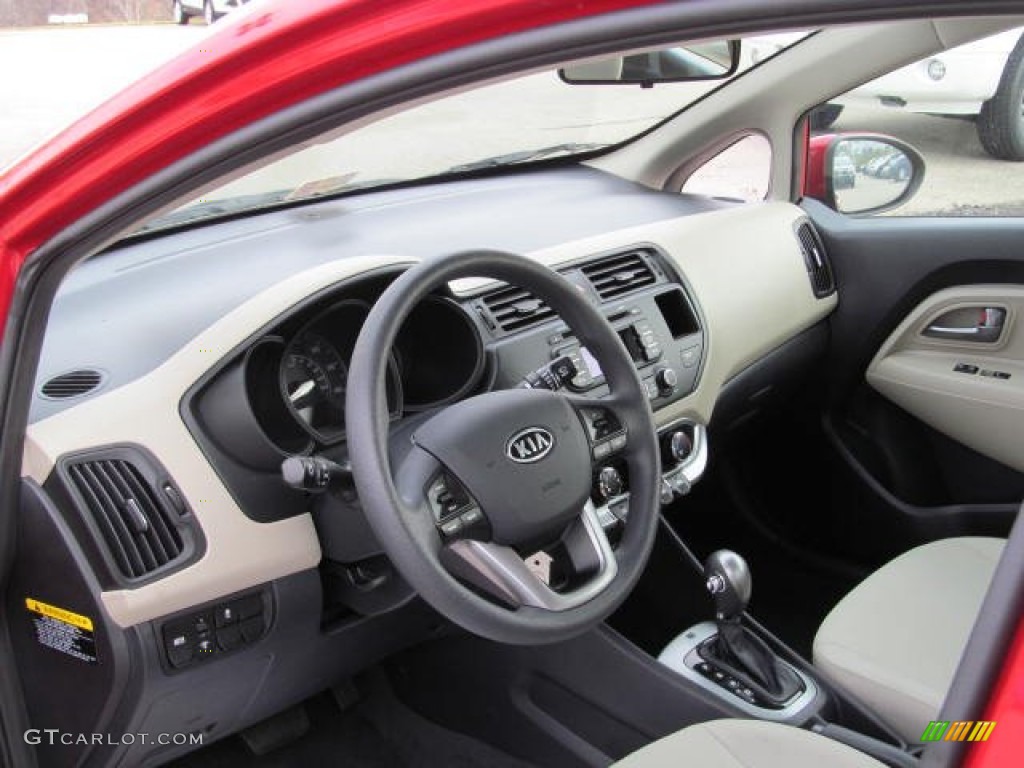 Beige Interior 2012 Kia Rio LX Photo #73577963