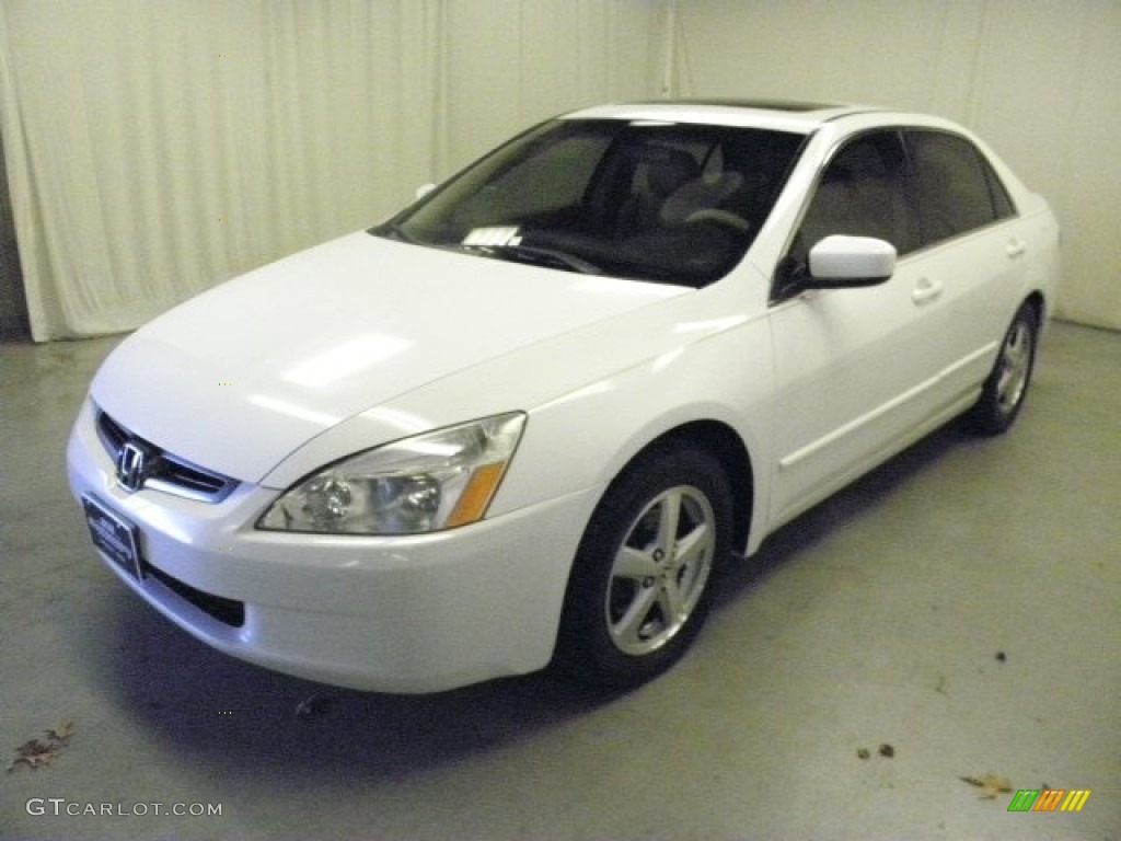 2003 Accord EX-L Sedan - Taffeta White / Ivory photo #3