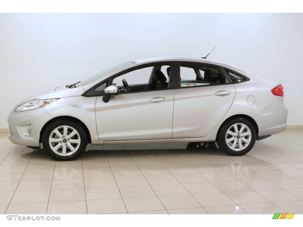 Ingot Silver Metallic 2011 Ford Fiesta SEL Sedan Exterior Photo #73582504