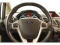 Charcoal Black/Blue Cloth 2011 Ford Fiesta SEL Sedan Steering Wheel