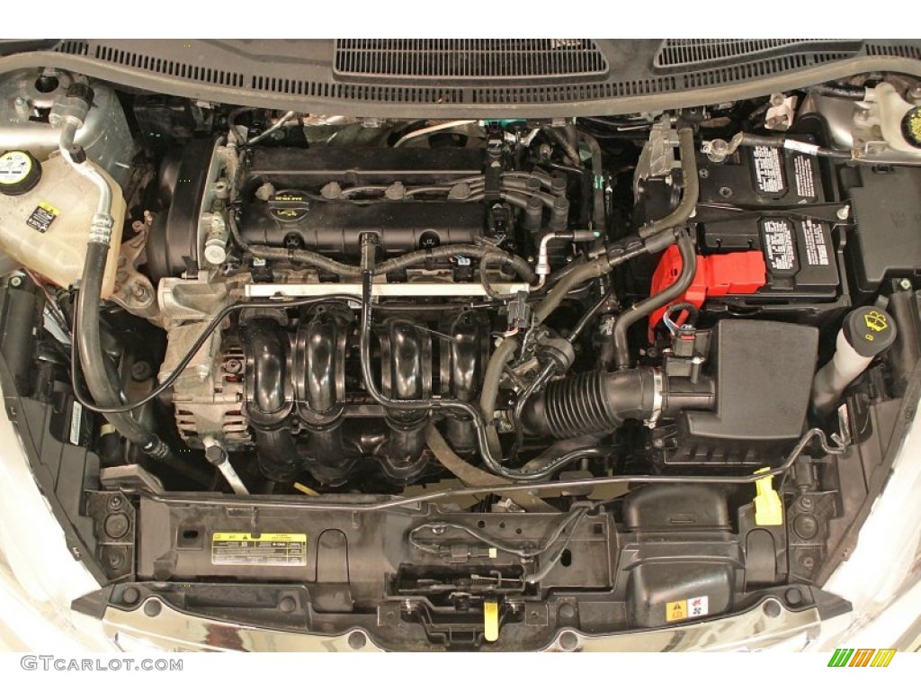 2011 Ford Fiesta SEL Sedan 1.6 Liter DOHC 16-Valve Ti-VCT Duratec 4 Cylinder Engine Photo #73582976