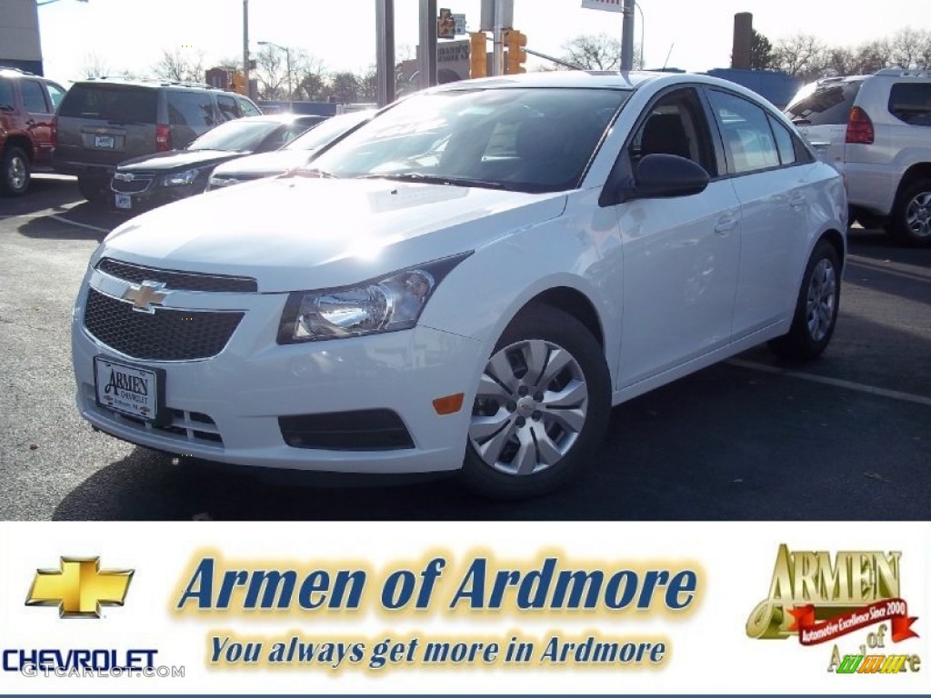 2013 Cruze LS - Summit White / Jet Black/Medium Titanium photo #1