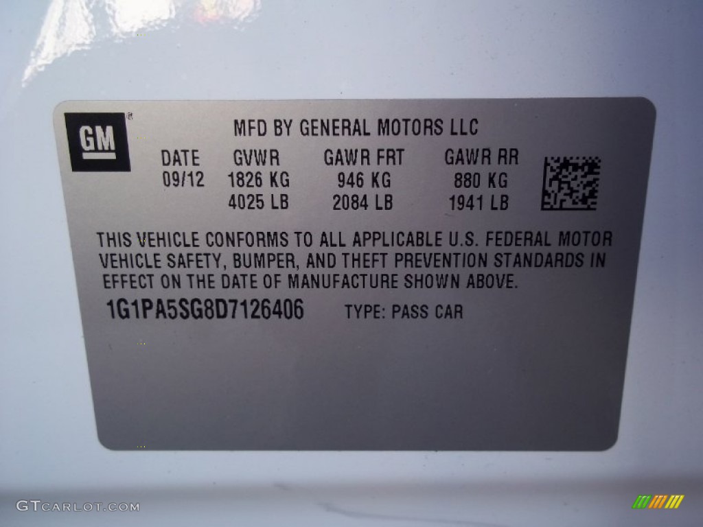 2013 Cruze LS - Summit White / Jet Black/Medium Titanium photo #17