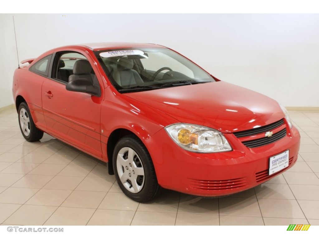 2008 Cobalt LS Coupe - Victory Red / Gray photo #1
