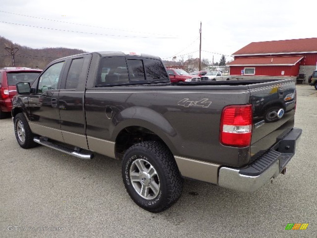 2006 F150 XLT SuperCab 4x4 - Dark Stone Metallic / Tan photo #3