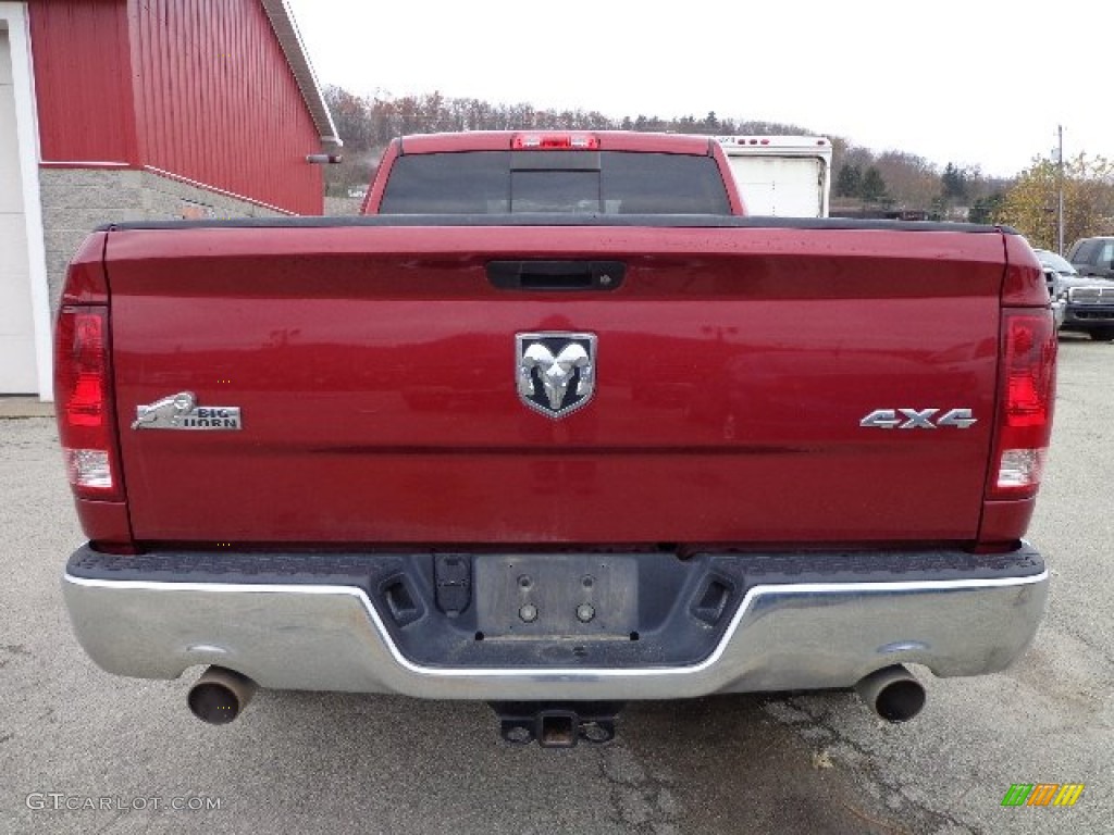 2011 Ram 1500 Big Horn Quad Cab 4x4 - Deep Cherry Red Crystal Pearl / Dark Slate Gray/Medium Graystone photo #4